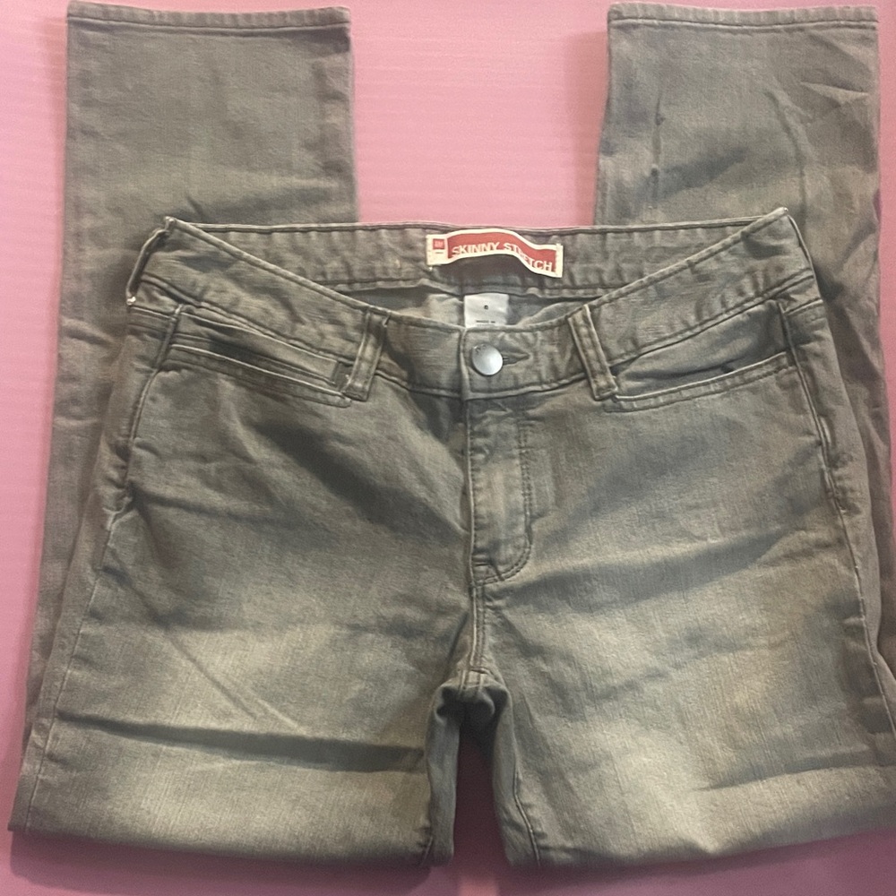 GAP Women's stretch Skinny Jeans in Gray